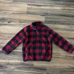 Fleece pullover quarter zip Kids size S/6-7